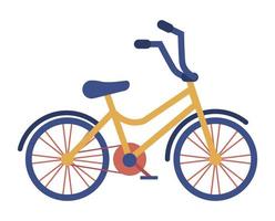 ícone de bicicleta laranja vetor