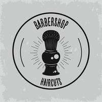 autocolante de barbearia vetor