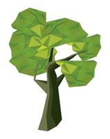 árvore natural lowpoly vetor