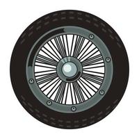 ícone de pneu de motocicleta vetor