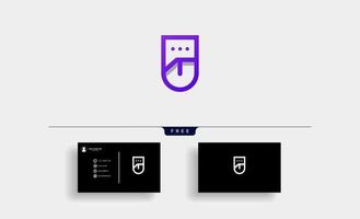 letra u chat ilustração em vetor modelo de design de logotipo