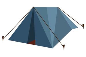 ícone de tenda lowpoly vetor