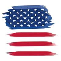 pintada bandeira dos EUA vetor