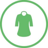 ícone de vetor de camisa feminina