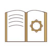 livro Alcorão islâmico vetor