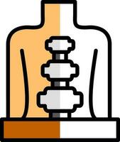 coluna vertebral vetor ícone Projeto