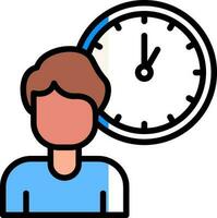 design de ícone vetorial de horário de trabalho vetor