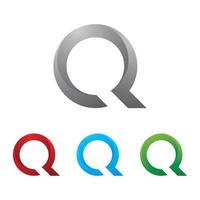 letra q modelo de design de ícone de logotipo