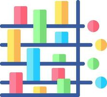 colorida infográfico diagrama ícone dentro plano estilo. vetor