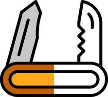 design de ícone vetorial de canivete suíço vetor