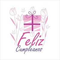 feliz compleanos vector template design ilustração