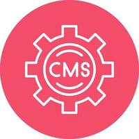 cms vetor ícone Projeto