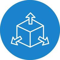 design de ícone de vetor de cubo