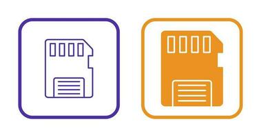 ícone de vetor de cartão de memória