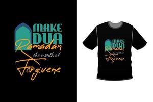 design de tshirt de tipografia moderna ramadan