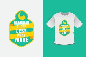 design de tshirt de tipografia moderna ramadan