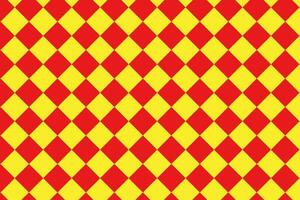 vermelho e amarelo diamante quadrado xadrez borda padronizar. xadrez quadrado telha vetor fundo. geométrico estrutura.