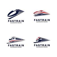 ilustração do vetor do logotipo do trem