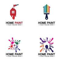 desenho de logotipo de vetor de pintura doméstica