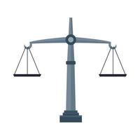 ícone de equilíbrio de escala de igualdade isolado vetor