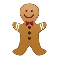 biscoito gingerman feliz natal vetor