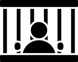 vetor ilustração do Criminoso cadeia ícone.