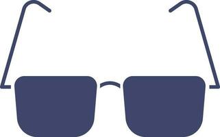 óculos de proteção ícone dentro azul cor. vetor