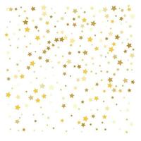 celebração de confete com estrelas douradas vetor