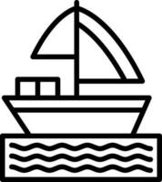 design de ícone de vetor de barco