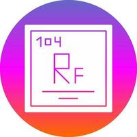 rutherfórdio vetor ícone Projeto