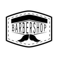 autocolante de barbearia vetor