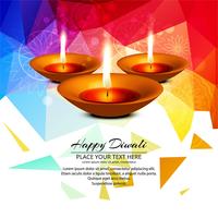 Feliz diwali diya óleo lâmpada festival fundo ilustração vetor