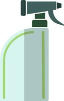 limpeza spray garrafa dentro verde e azul cor. vetor