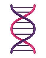 espiral da molécula de DNA vetor