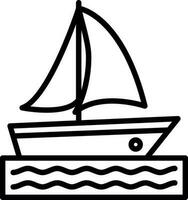 design de ícone de vetor de catamarã
