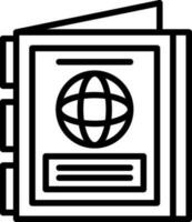 design de ícone de vetor de passaporte