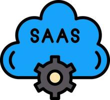 saas vetor ícone Projeto