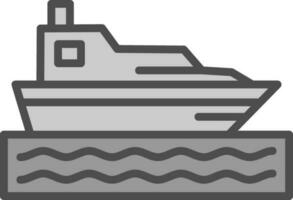 design de ícone de vetor de barco