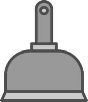 design de ícone de vetor de pá de lixo