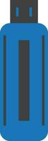 ilustração do PIN dirigir ícone dentro azul cor. vetor