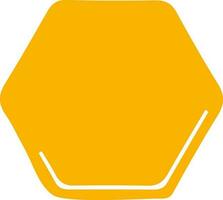 hexagonal forma borda placa ou ícone. vetor