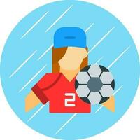 design de ícone de vetor de jogador de futebol