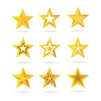 conjunto de ícones de estrelas