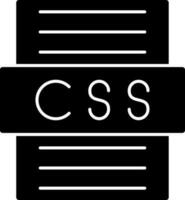 design de ícone de vetor de arquivo css