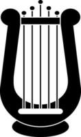 ilustração do lira ícone para música conceito. vetor