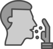 design de ícone de vetor de tosse