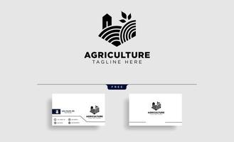 agricultura eco natureza linha verde arte logotipo modelo ícone elemento isolado vetor
