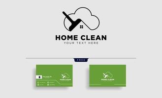 limpar casa ou casa modelo de logotipo criativo ilustração vetorial ícone elemento isolado vetor