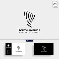 áfrica do sul modelo de logotipo de caridade ilustração vetorial elemento isolado vetor