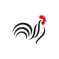 criativo frango logotipo - vetor ilustração, frango emblema Projeto em uma branco fundo. adequado para seu Projeto precisar, logotipo, ilustração, animação, etc.